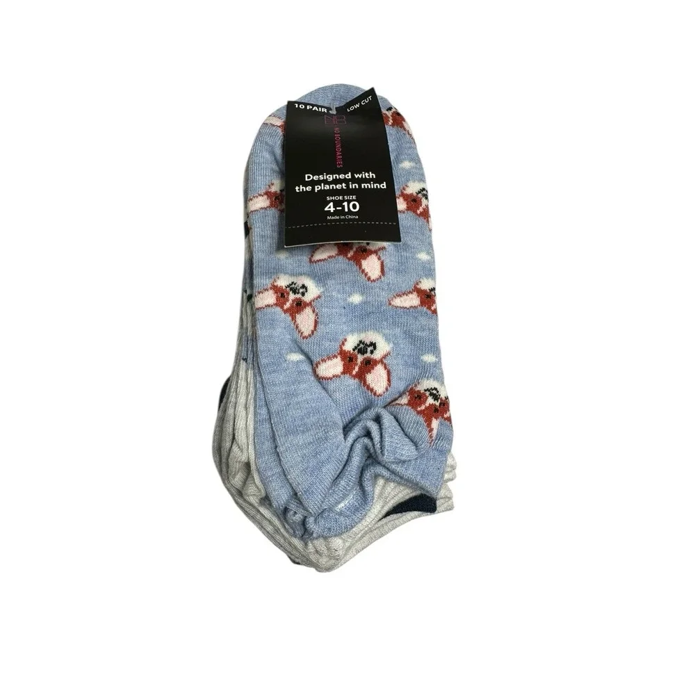 NOBO no‎ boundaries low cut ankle socks 10 pairs size 4-10